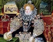 george gower Elizabeth I of England, the Armada Portrait oil painting